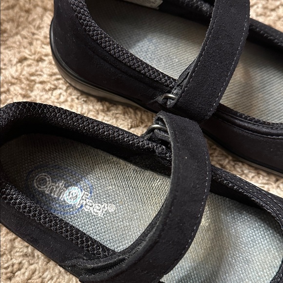 Comfortable Black Mary Jane Flats by Orthofeet - Picture 4 of 4